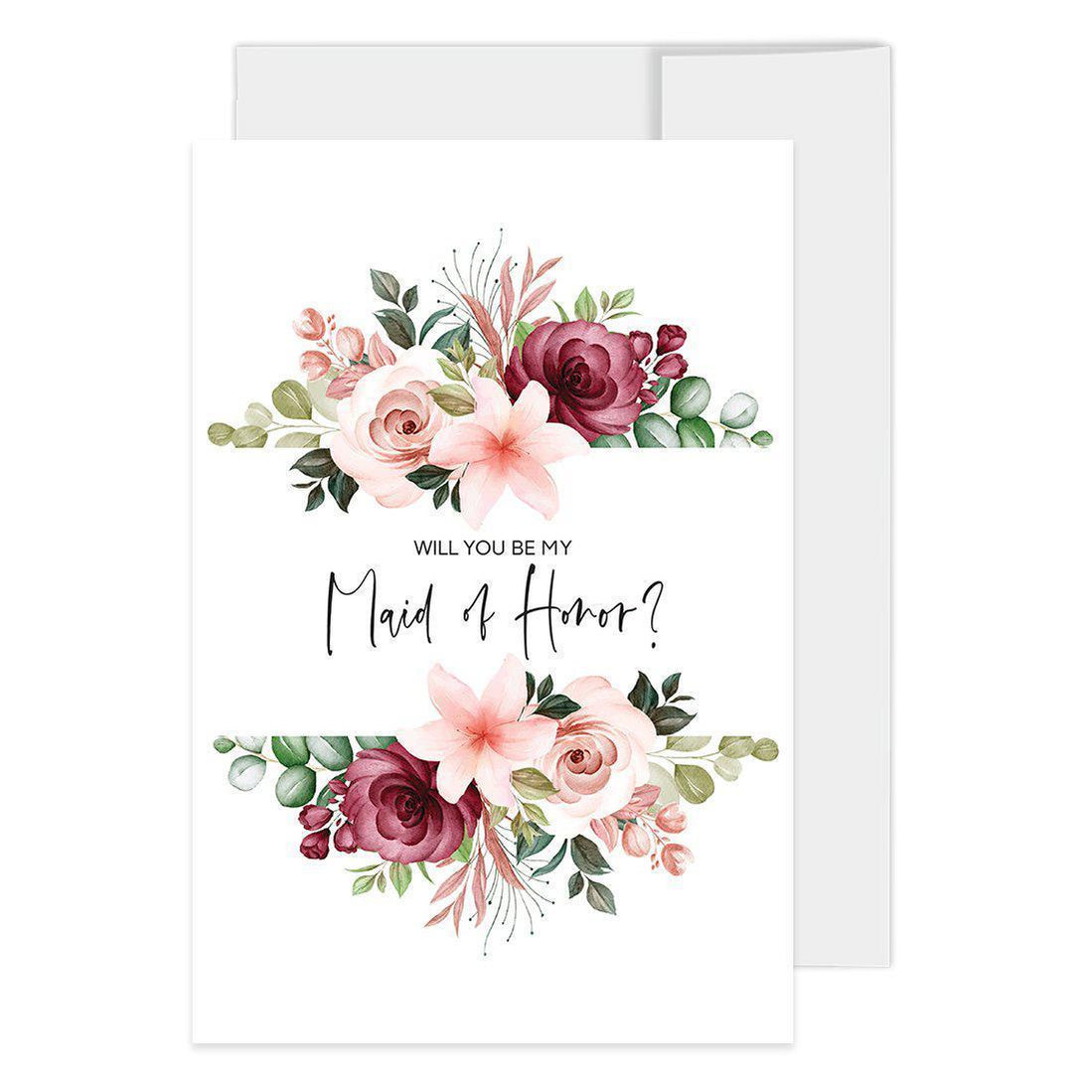 Will You Be My Bridesmaid Proposal Cards with Envelopes