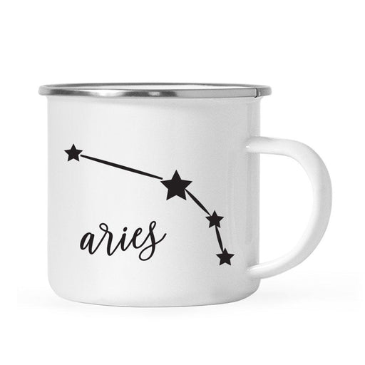 Zodiac Minimal Black Campfire Mug-Set of 1-Andaz Press-Aries-