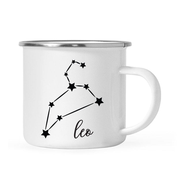 Zodiac Minimal Black Campfire Mug-Set of 1-Andaz Press-Leo-