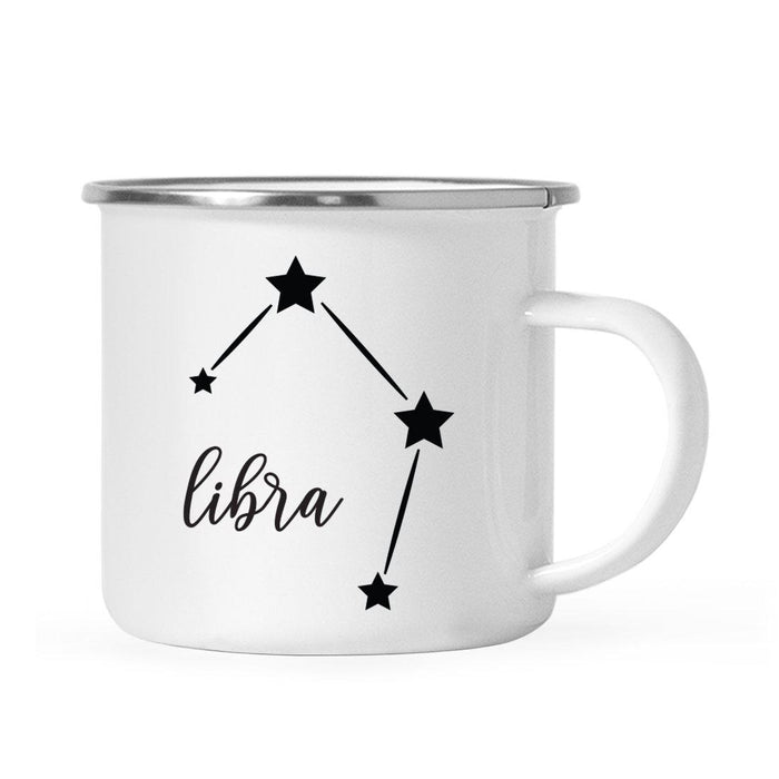 Zodiac Minimal Black Campfire Mug-Set of 1-Andaz Press-Libra-