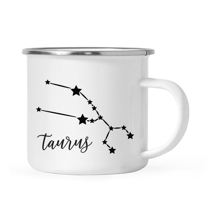 Zodiac Minimal Black Campfire Mug-Set of 1-Andaz Press-Taurus-